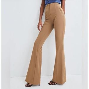 Veronica Beard Tan Flare Pants